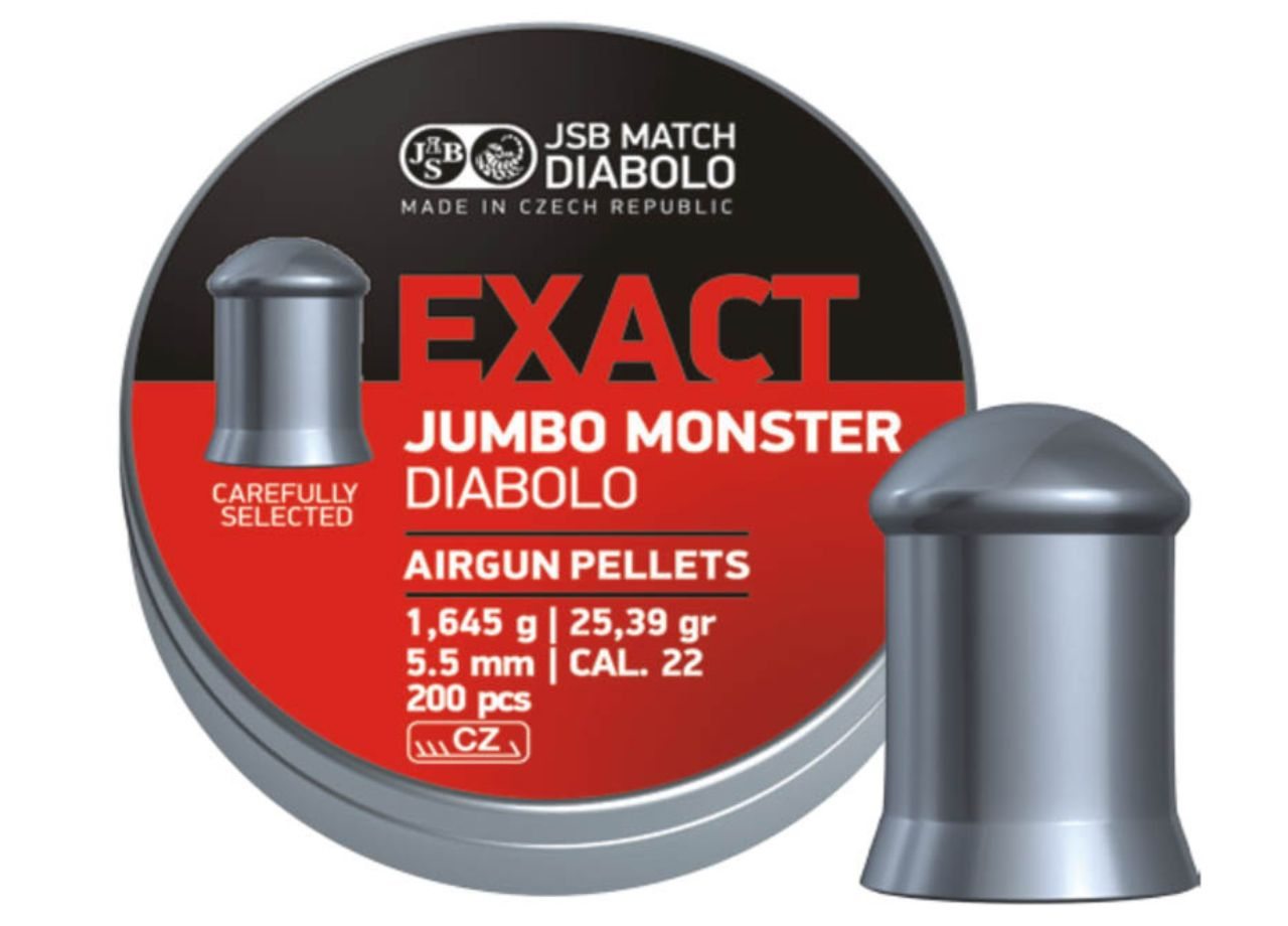 mo JSB(7/25まで) Pellet Jumbo Exact Monster Redesigned Deep 25,89gr 5.5 - JSB Match